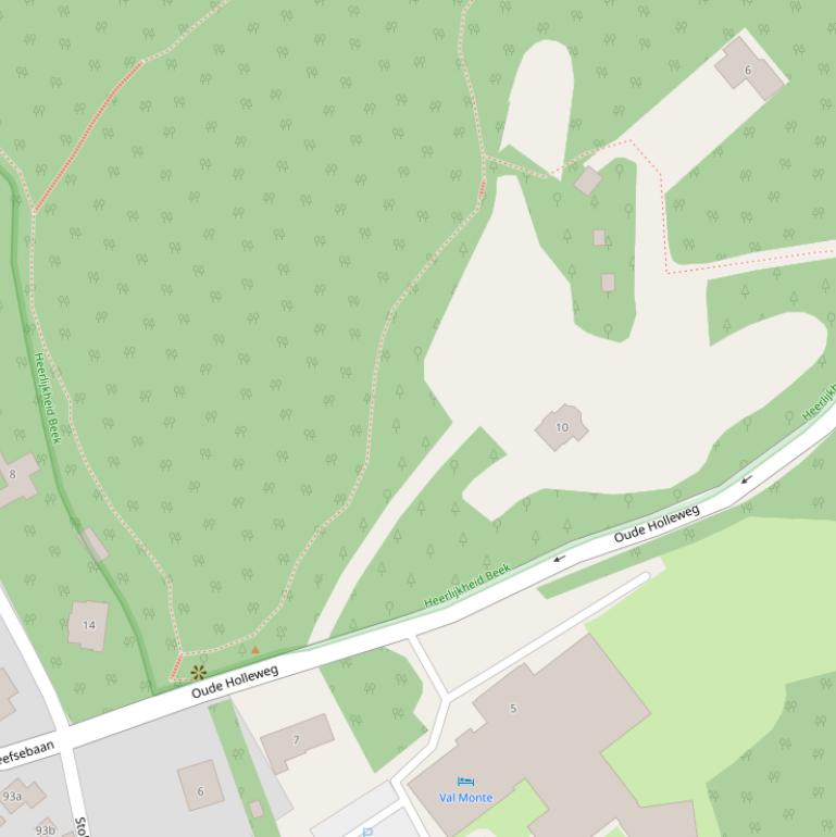 Kaart van  Oude Holleweg.