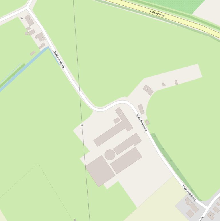 Kaart van  Oude Noordweg.