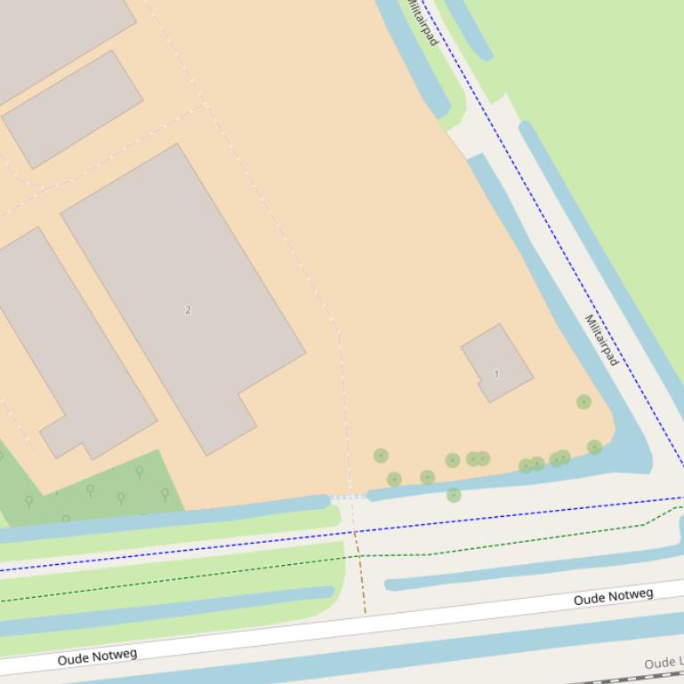 Kaart van  Oude Notweg.