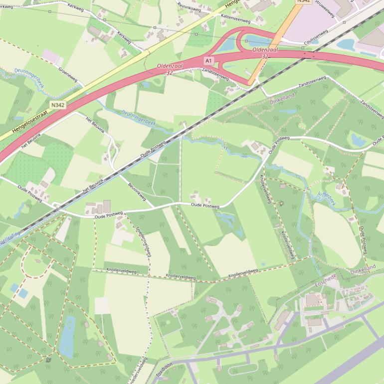 Kaart van  Oude Postweg.