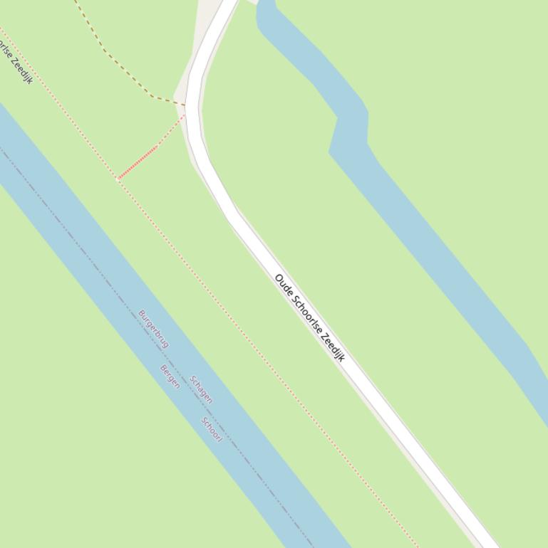Kaart van  Oude Schoorlse Zeedijk.