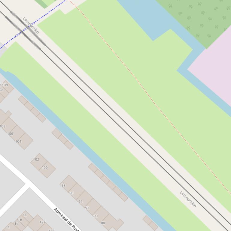 Kaart van  Oude Spoorbaan.