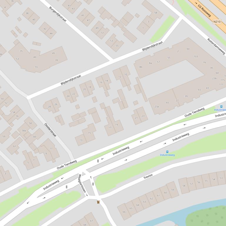 Kaart van  Oude Tiendweg.