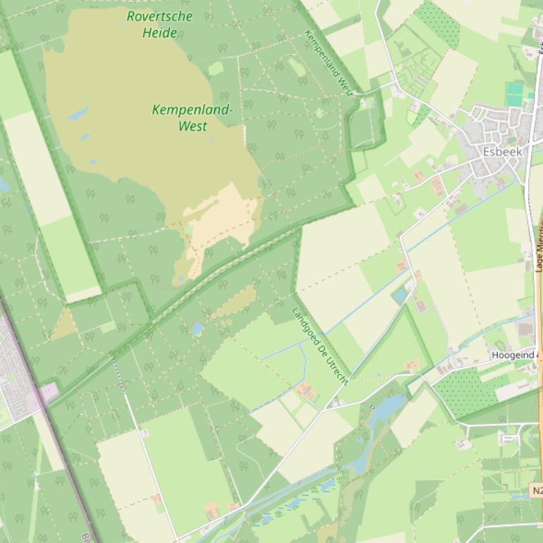 Kaart van  Oude Trambaan.