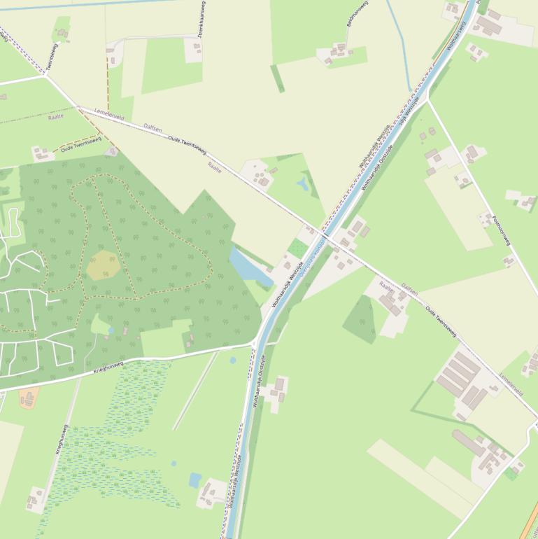 Kaart van  Oude Twentseweg.