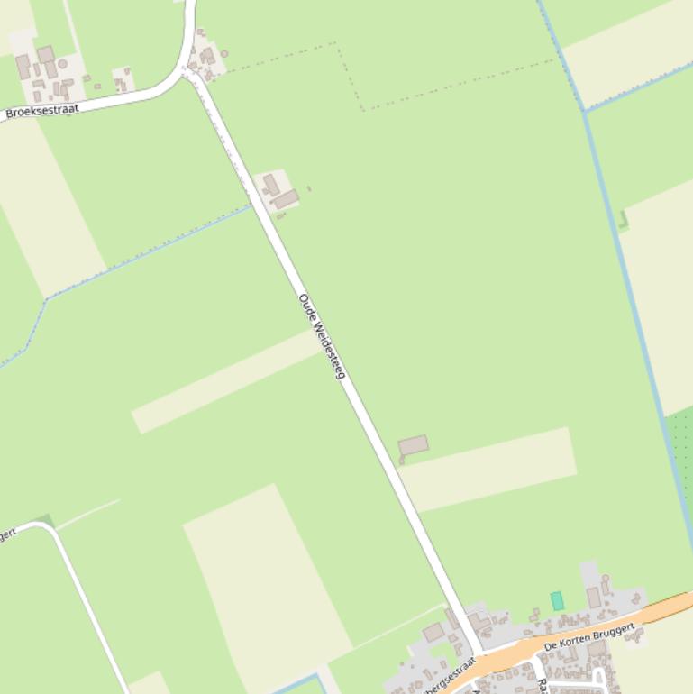 Kaart van  Oude Weidesteeg.