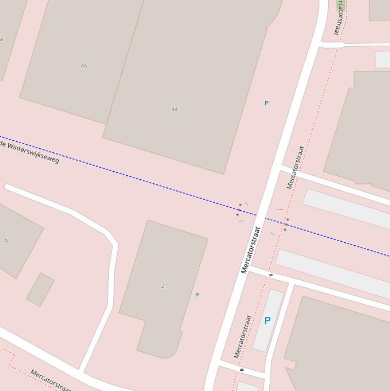 Kaart van  Oude Winterswijkseweg.