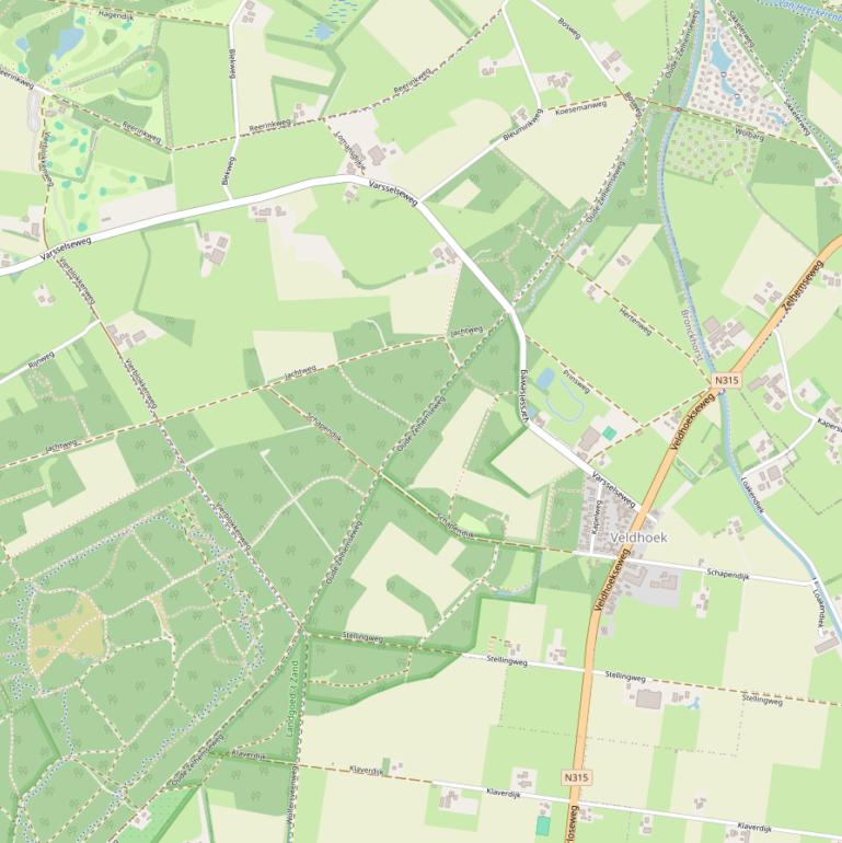 Kaart van  Oude Zelhemseweg.