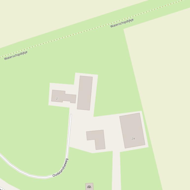 Kaart van de Oudelandseweg.