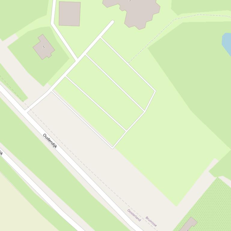 Kaart van de Oudendijk.