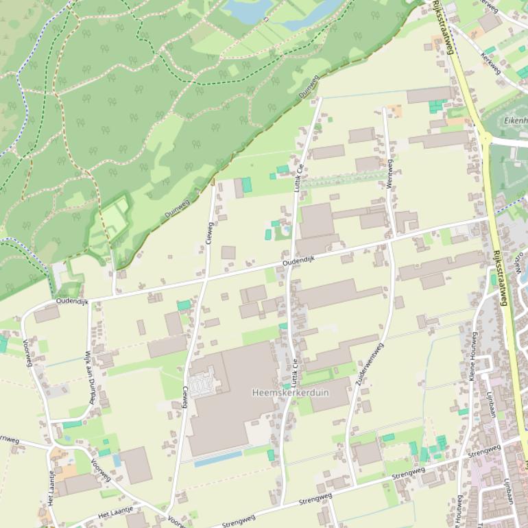 Kaart van de Oudendijk.