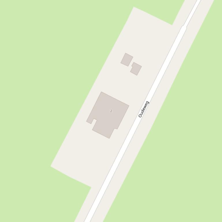 Kaart van de Oudeweg.