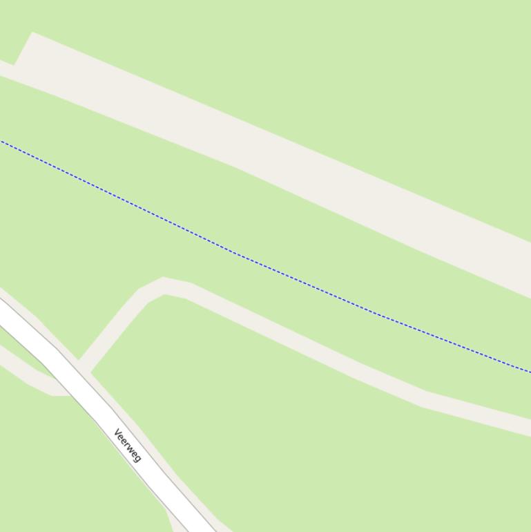 Kaart van het Overdiepse Polderpad.