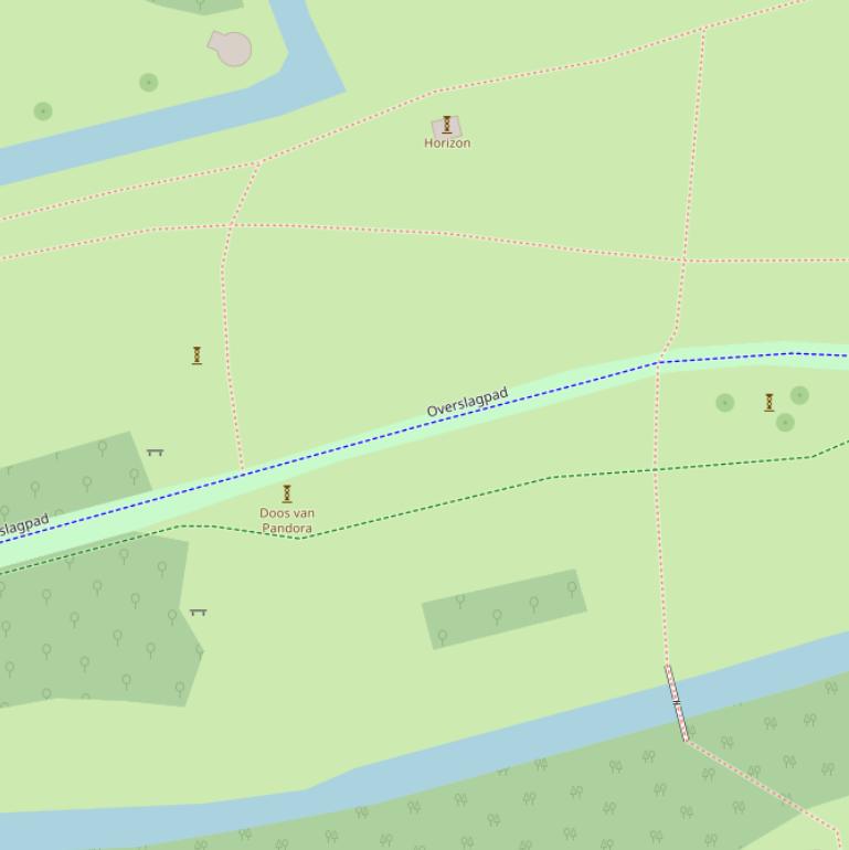 Kaart van het Overslagpad.