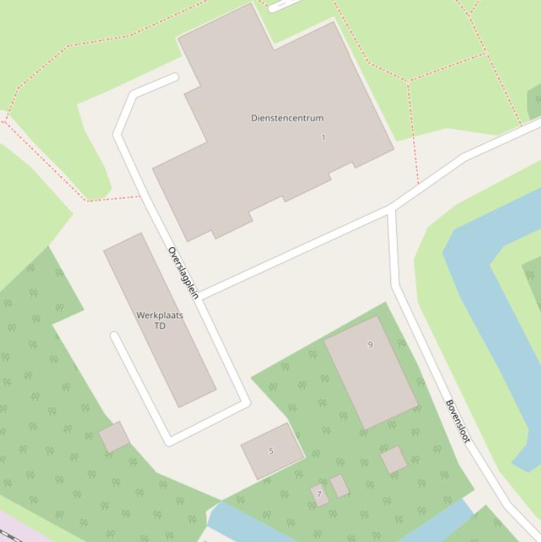 Kaart van het Overslagplein.