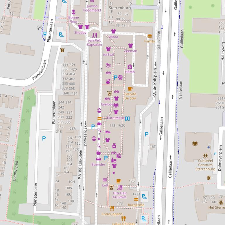 Kaart van  P.A. de Kok-plein.