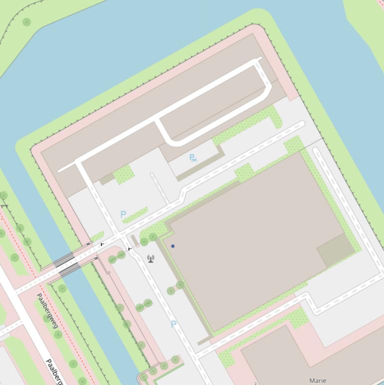 Kaart van het Paalbergplein.