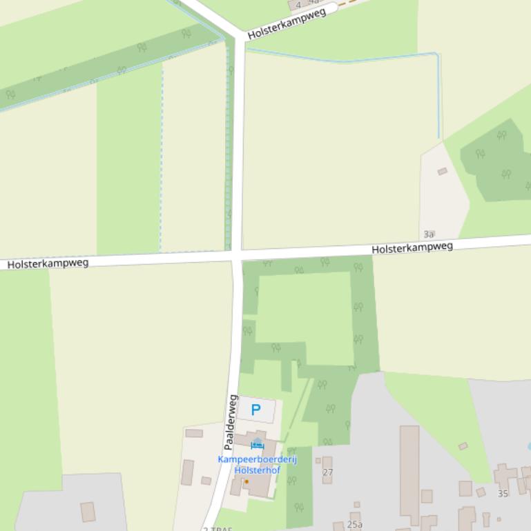 Kaart van de Paalderweg.