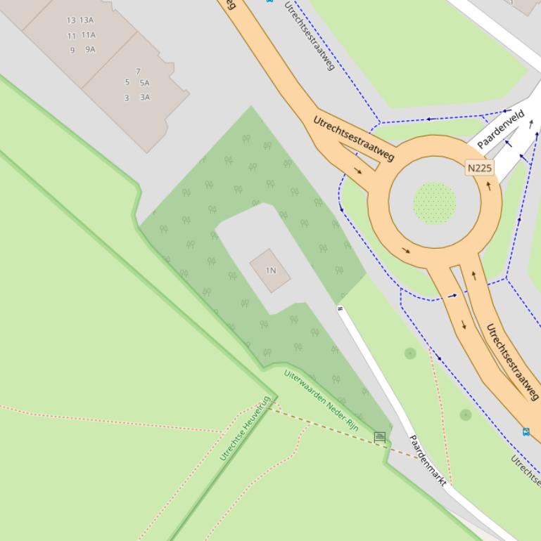 Kaart van de Paardenmarkt.