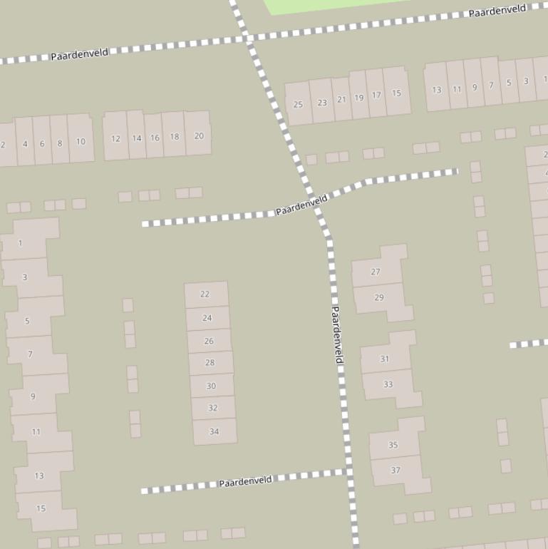 Kaart van het Paardenveld.