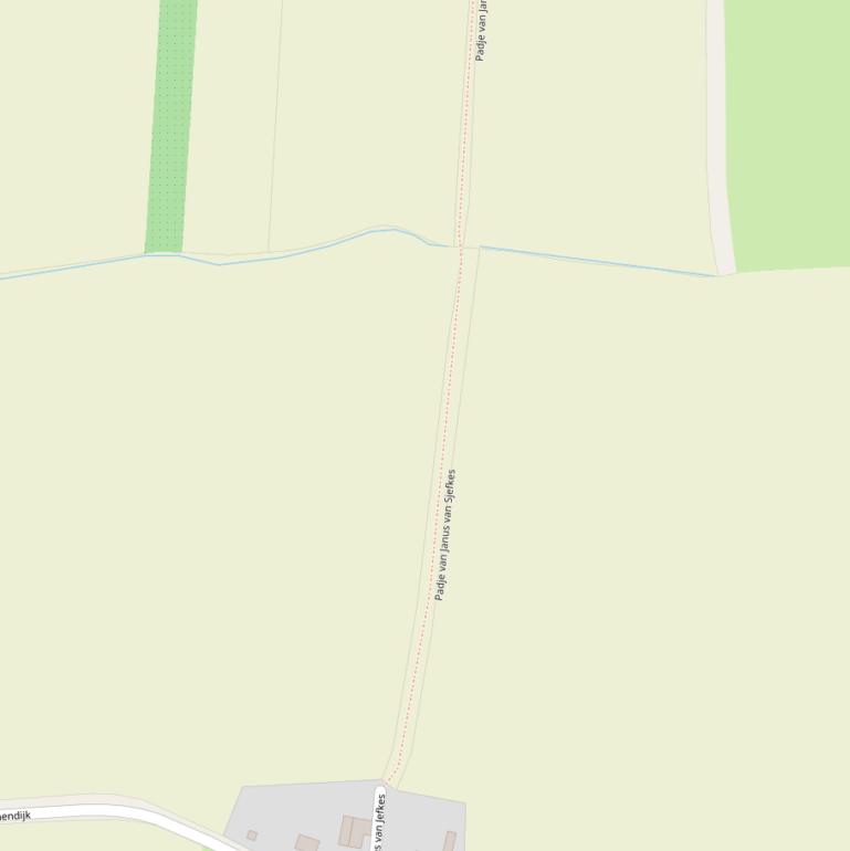 Kaart van  Padje van Janus van Jefkes.