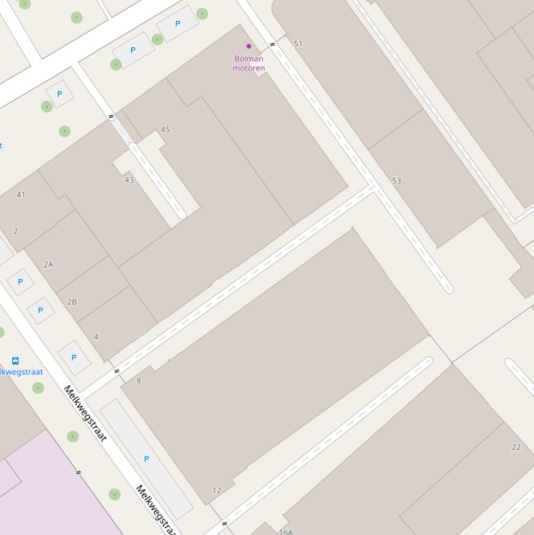 Kaart van de Pallasweg.