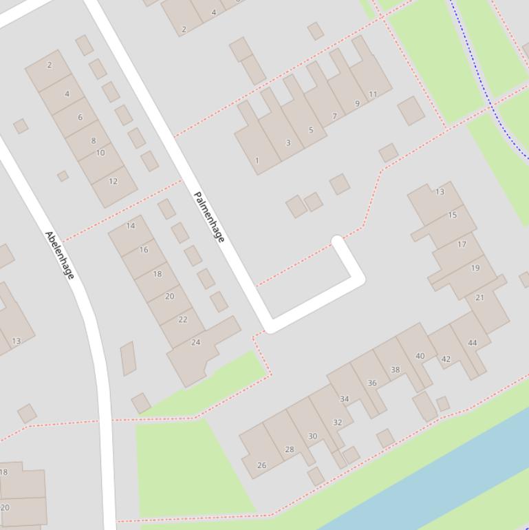 Kaart van  Palmenhage.