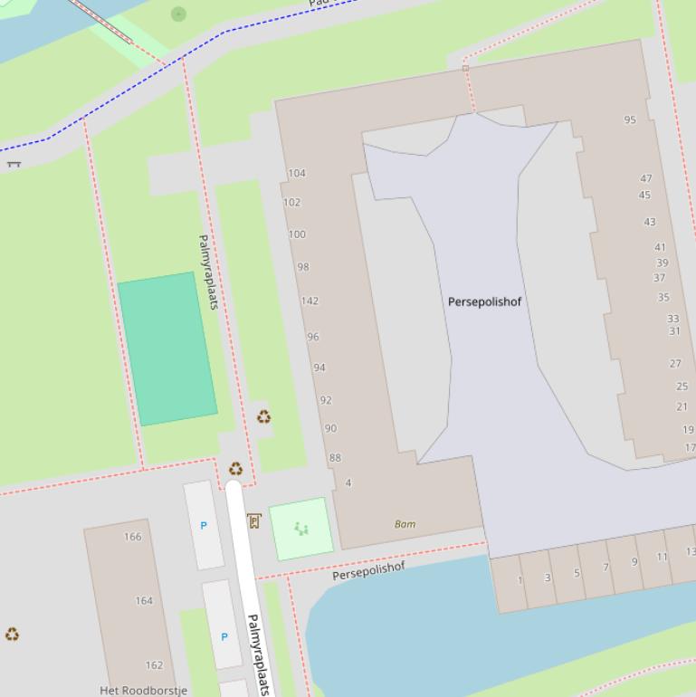 Kaart van de Palmyraplaats.