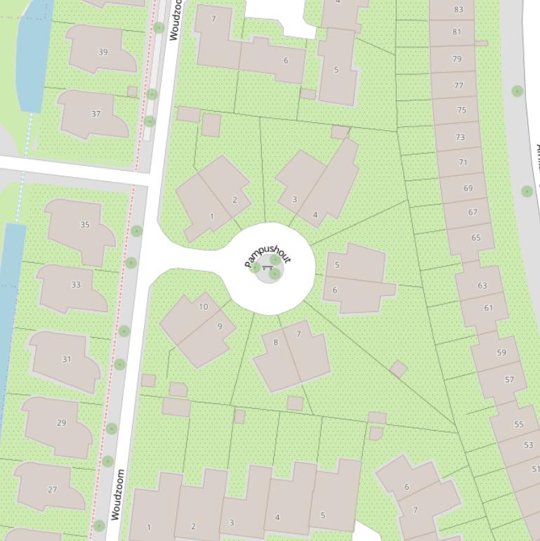 Kaart van  Pampushout.