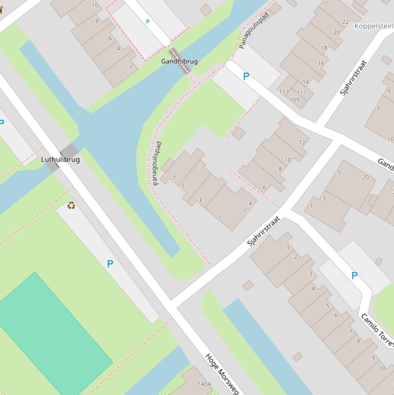 Kaart van het Panagoulispad.