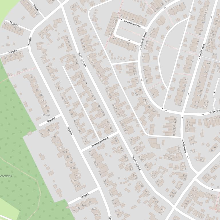 Kaart van de Panhuisstraat.