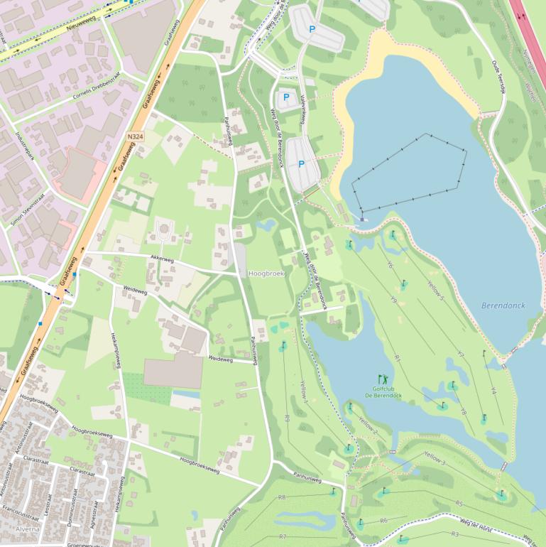 Kaart van de Panhuisweg.