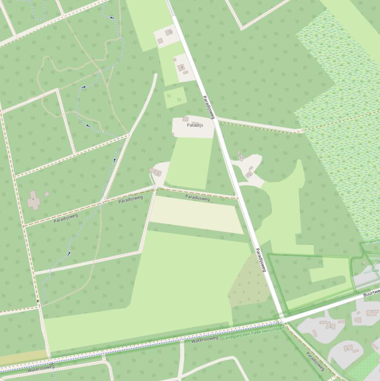 Kaart van de Paradijsweg.