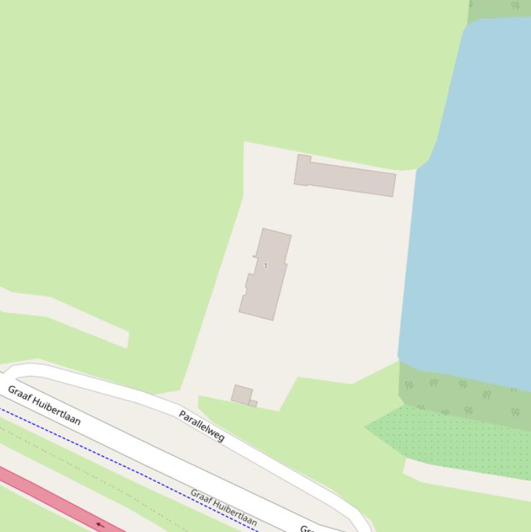 Kaart van de Parallelweg.