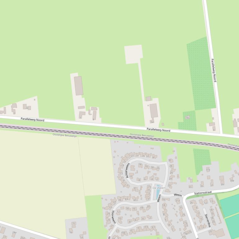 Kaart van  Parallelweg-Noord.