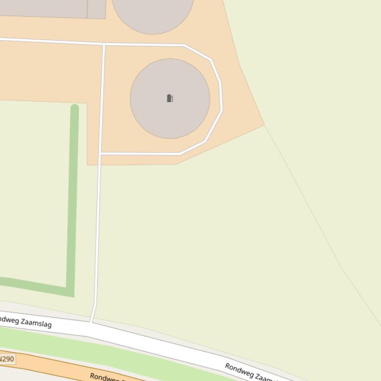 Kaart van  Parallelweg Noord.