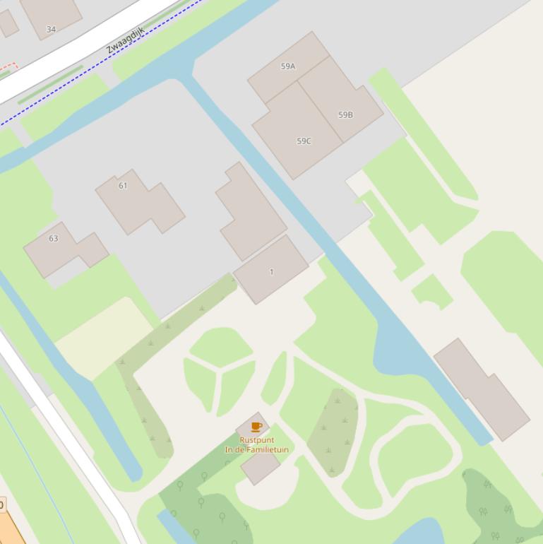 Kaart van de Parallelweg.