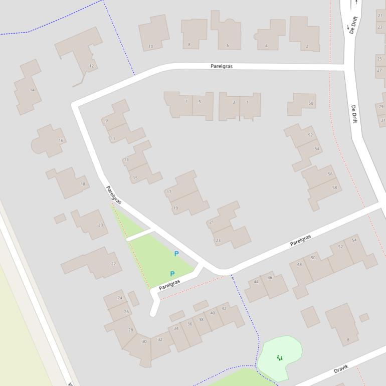 Kaart van  Parelgras.