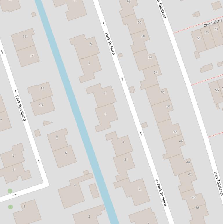 Kaart van  Park Te Horn.