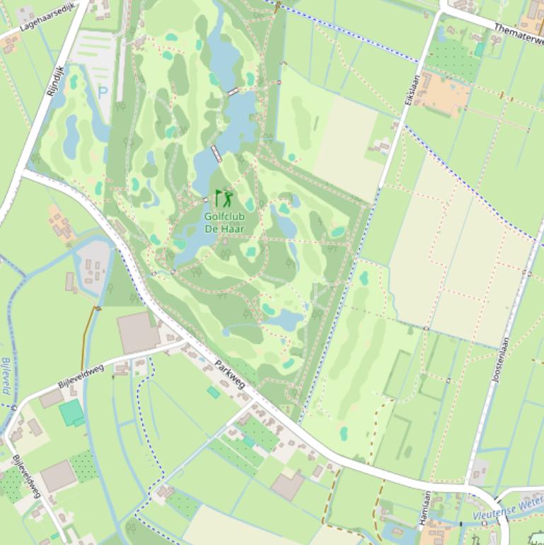 Kaart van de Parkweg.