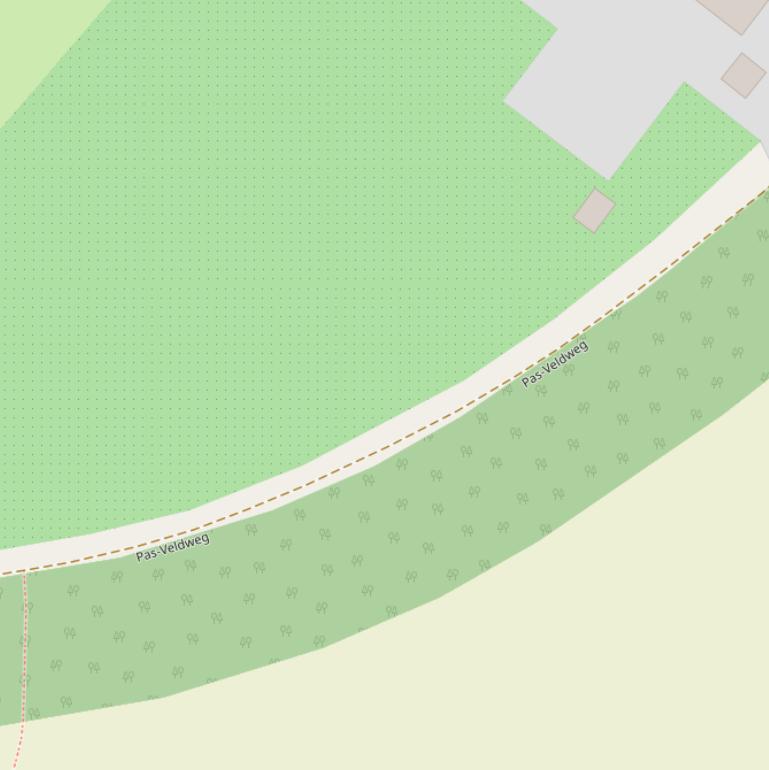 Kaart van de Pas-Veldweg.