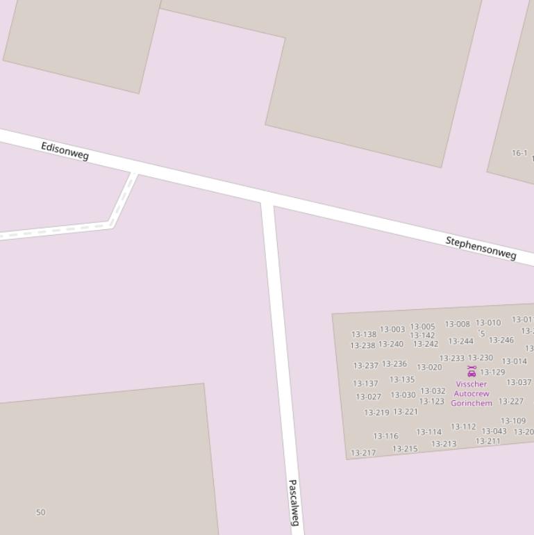 Kaart van de Pascalweg.