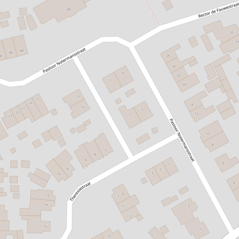 Kaart van de Past. Notermansstraat.