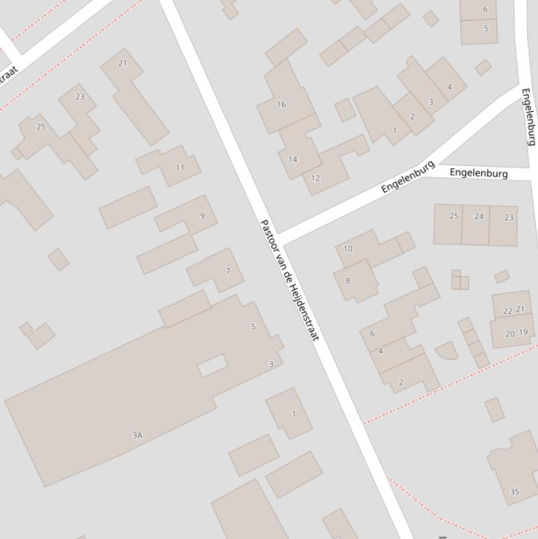 Kaart van de Past vd Heijdenstraat.