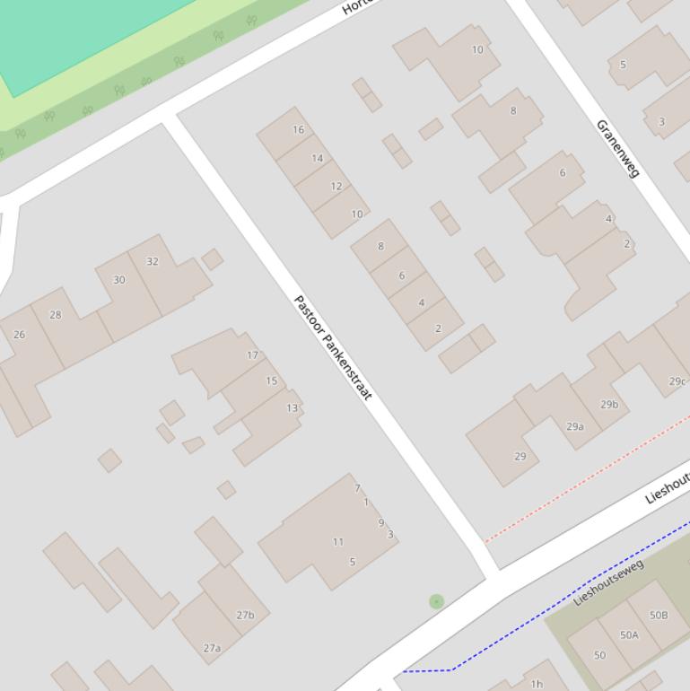 Kaart van de Pastoor Pankenstraat.