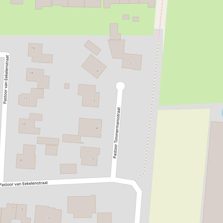 Kaart van de Pastoor Timmermansstraat.