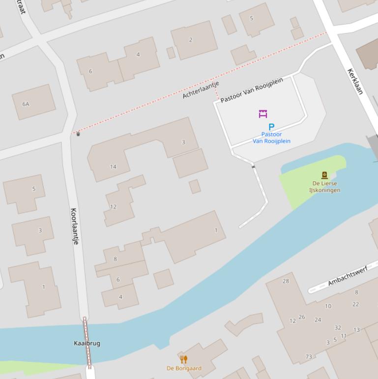 Kaart van het Pastoor Van Rooijplein.