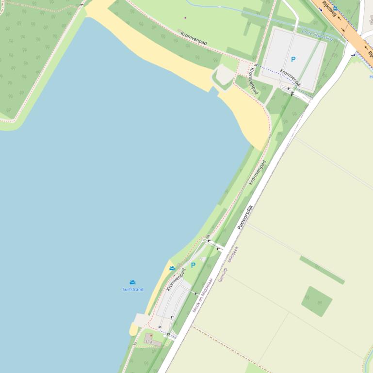 Kaart van de Pastoorsdijk.