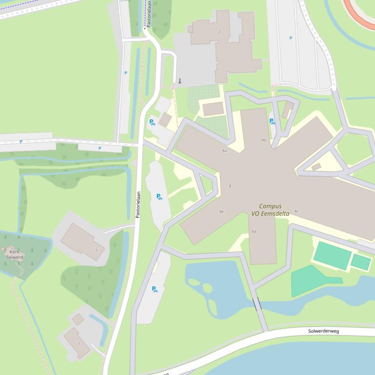 Kaart van de Pastorielaan.