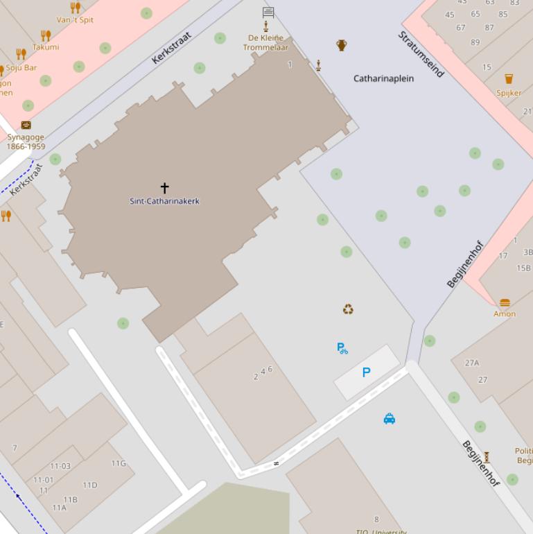 Kaart van  Pastorietuin.